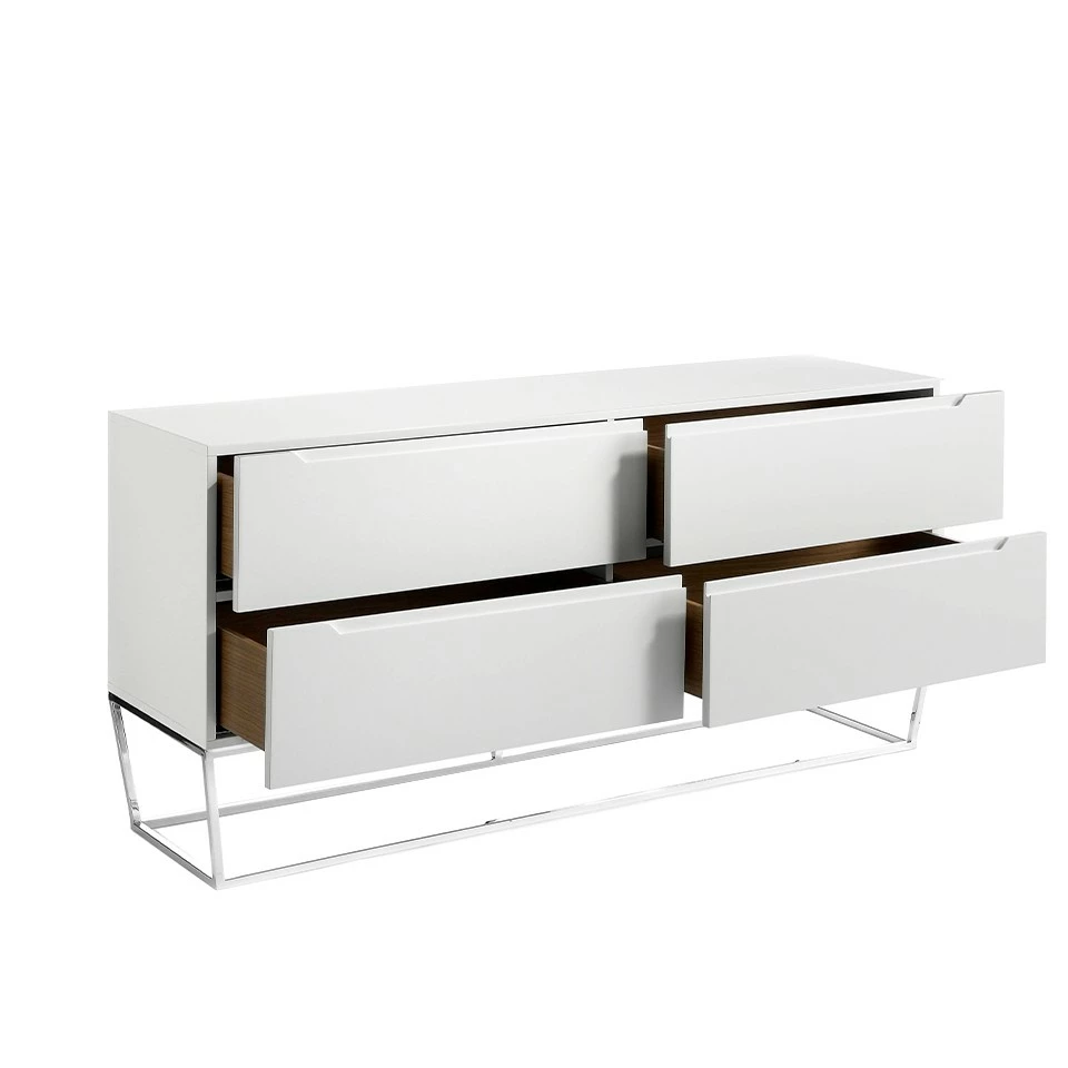 ANGEL CERDA Sideboard aus Weiß und Stahl – Bild 4
