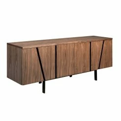 ANGEL CERDA Sideboard aus Nussbaum schwarzem Stahl