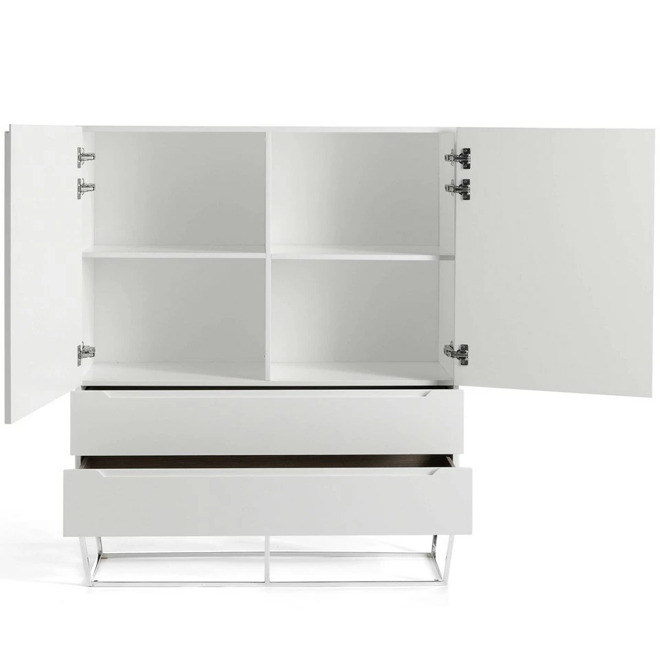 ANGEL CERDA Weißer Schrank mit Stahlfüßen – Bild 7