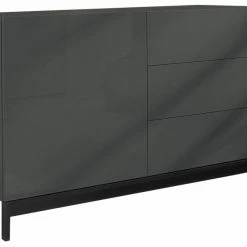 Dmora Modernes Sideboard mit 1 Tür und 3