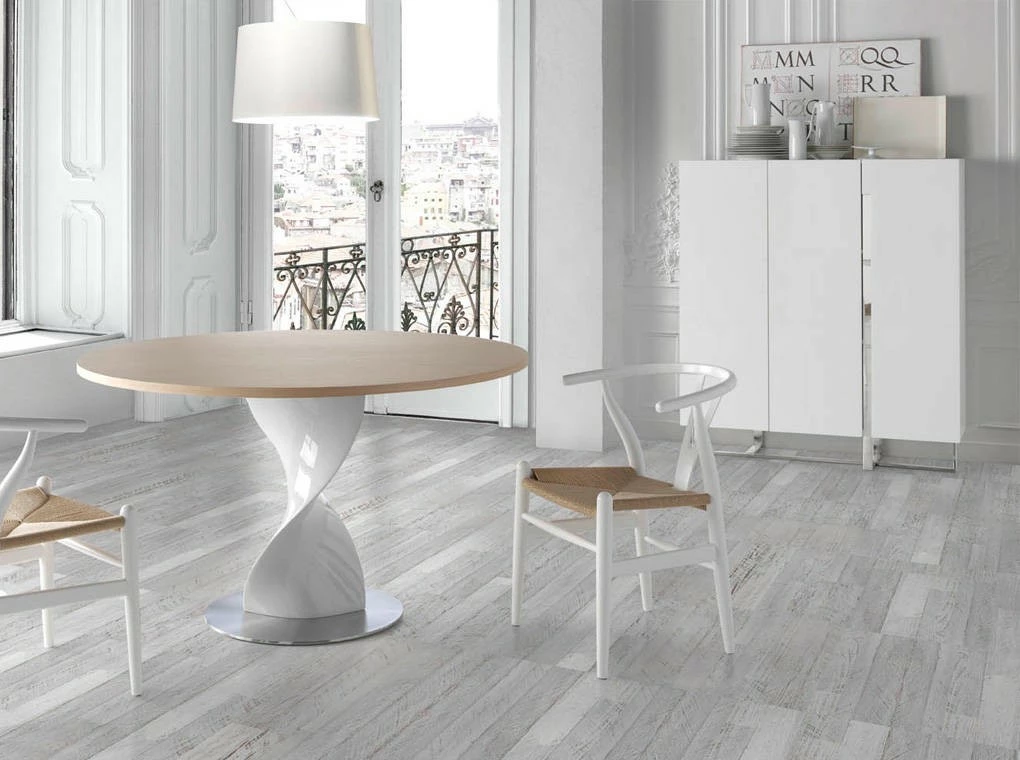 ANGEL CERDA Weißes Sideboard mit Stahlbeinen – Bild 3