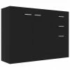 VidaXL Sideboard 105x30x75 cm Holzwerkstoff - vidaXL Sideboard Schwarz 105x30x75 cm Holzwerkstoff