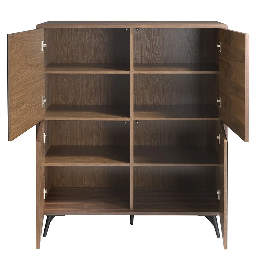 ANGEL CERDA Sideboard aus Nussbaum und Glas – Bild 7