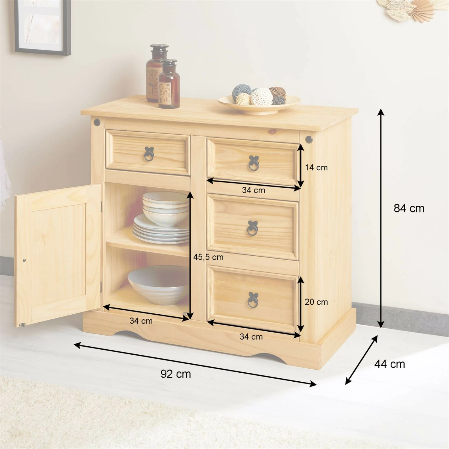 IDIMEX Mexico Möbel Anrichte TEQUILA – Bild 8