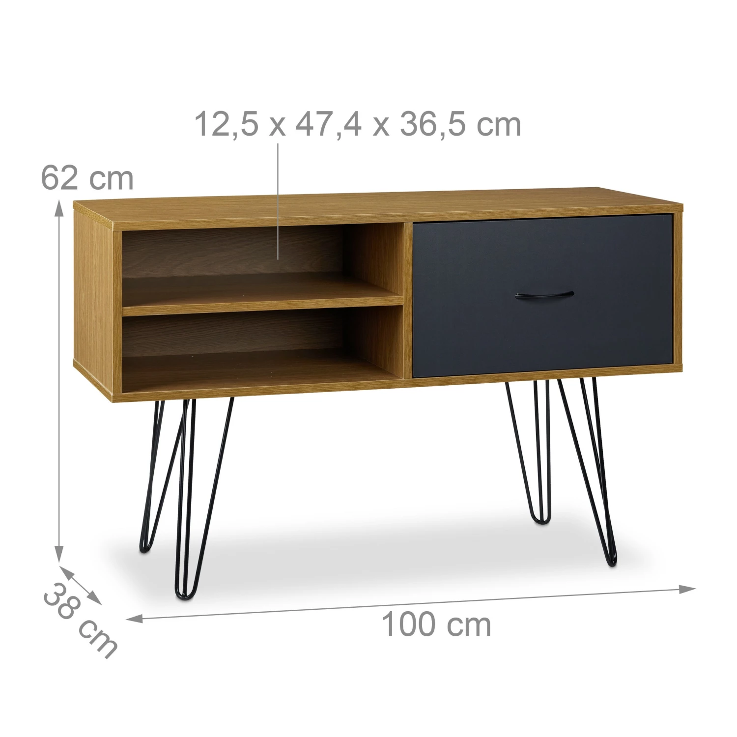 Relaxdays Sideboard Retro Design – Bild 8