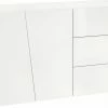 Dmora Modernes Sideboard mit 2 Türen und 3