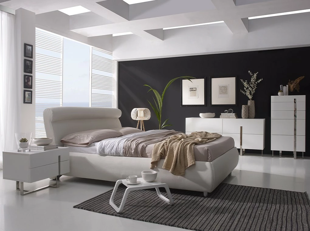 ANGEL CERDA Weißes Sideboard mit Stahlbeinen – Bild 5