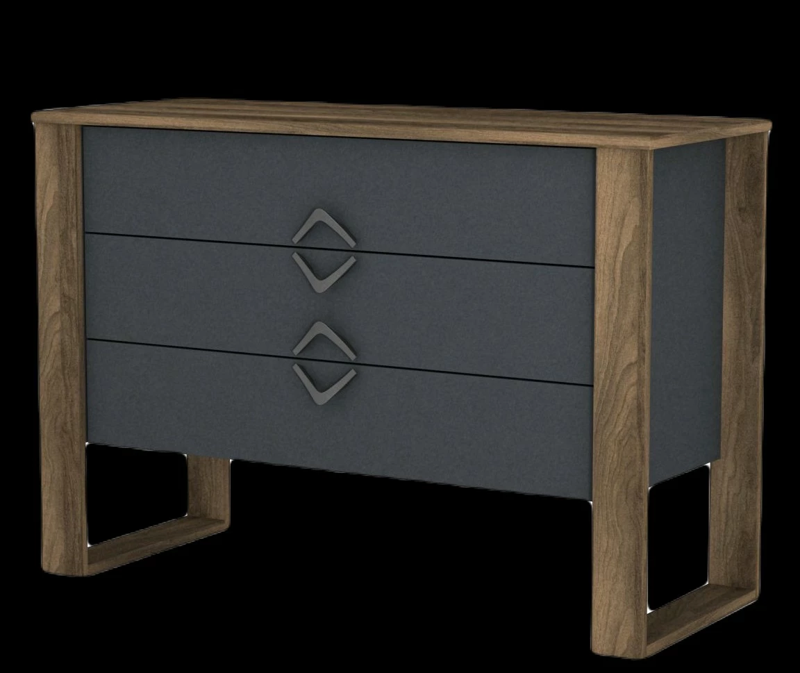 Moebel17 Sideboard Bumerang Walnuss Anthrazit - moebel17
