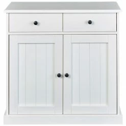 Ebuy24 Wright Sideboard - Wright Sideboard 2 Türen, 2 Schubladen, weiss.