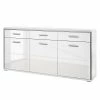 Loftscape Sideboard Arco - Hochglanz Weiß / Weiß
