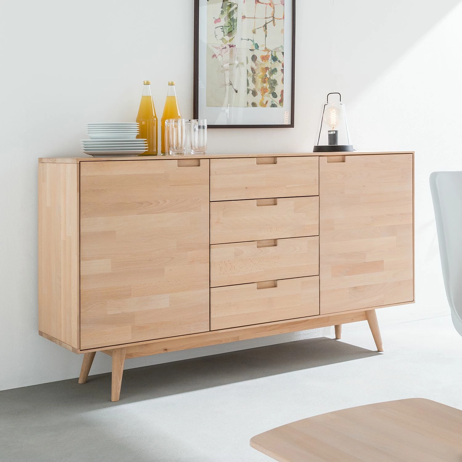 Mørteens Sideboard Finsby - Buche Weißöl – Bild 2