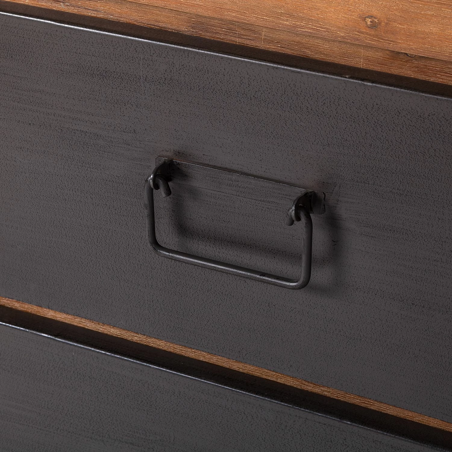 Ars manufacti Sideboard Manchester II - Akazie teilmassiv / Metall - Akazie / Anthrazit – Bild 7