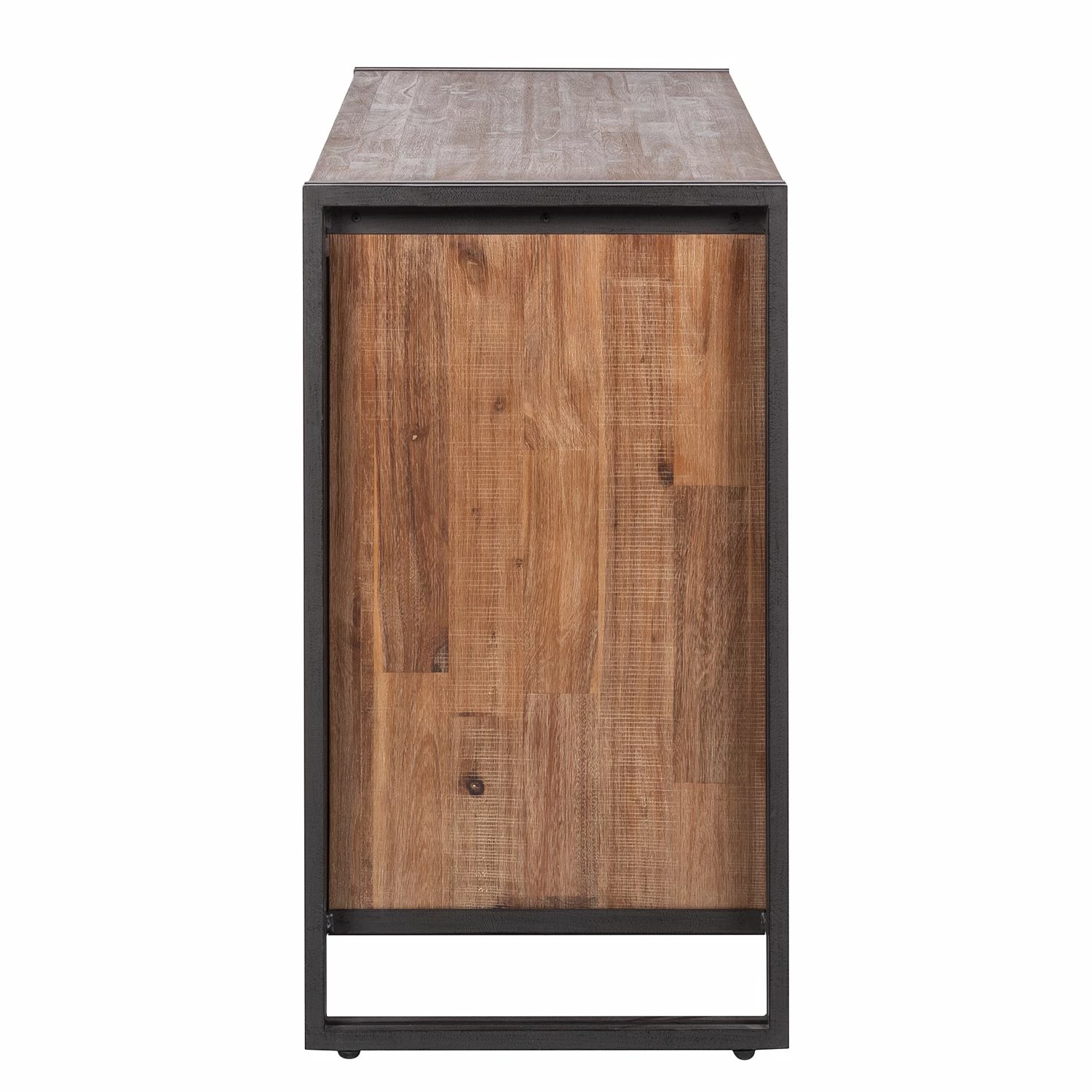 Ars manufacti Sideboard Manchester II - Akazie teilmassiv / Metall - Akazie / Anthrazit – Bild 5