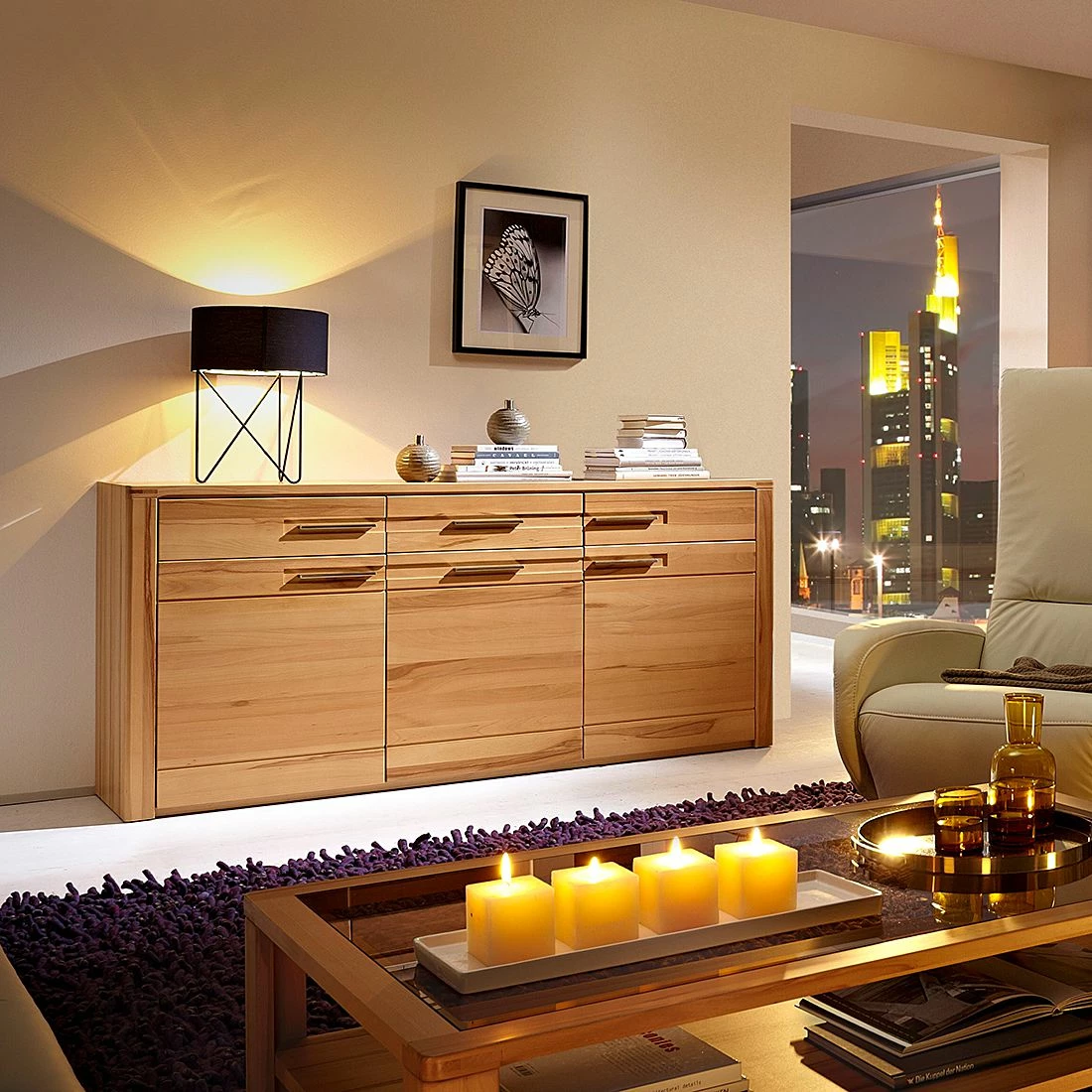 Ars Natura Sideboard NatureStar - Kernbuche teilmassiv – Bild 2