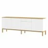 Tenzo Sideboard Patch IV - Eiche teilmassiv - Weiß