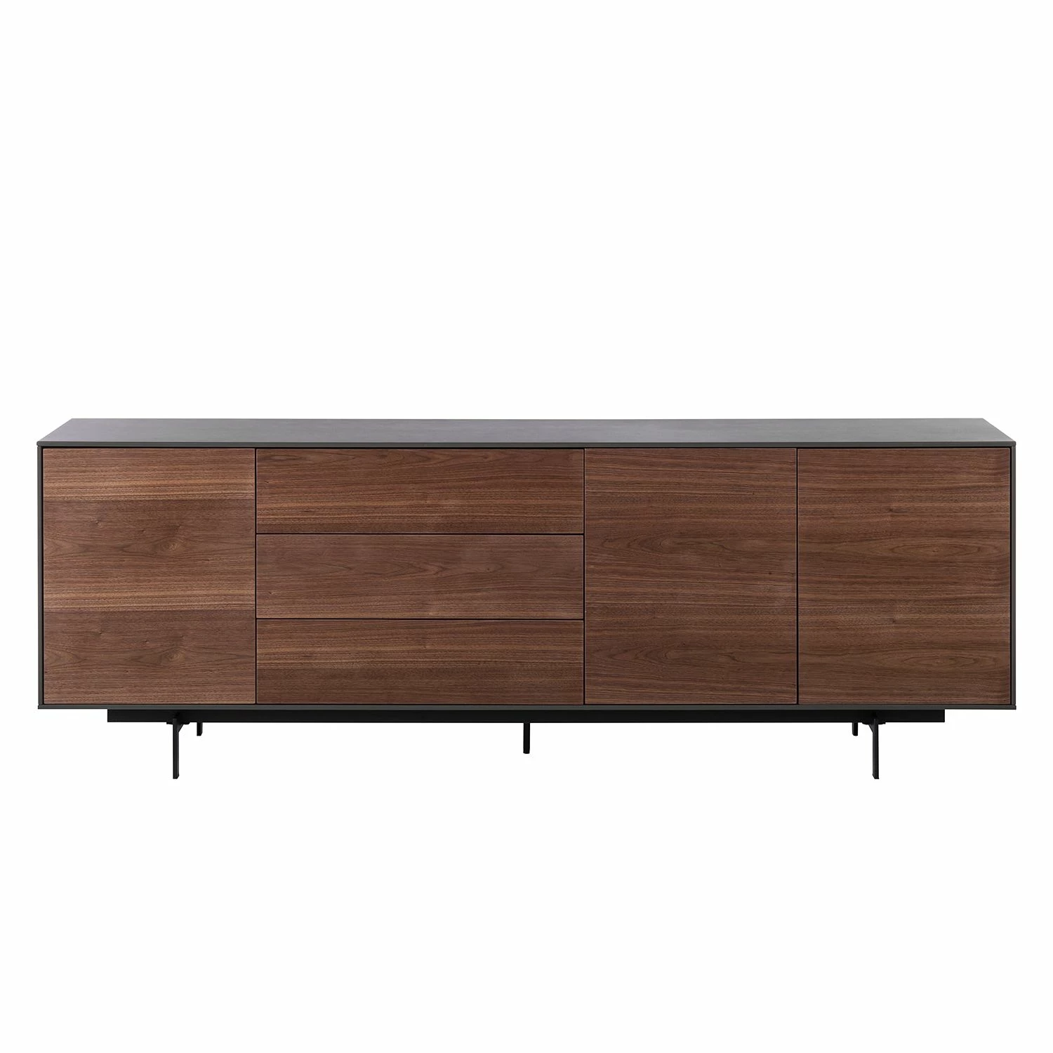 Eva Padberg Collection Sideboard Payara - Echtholzfurnier - Walnuss / Anthrazit – Bild 3