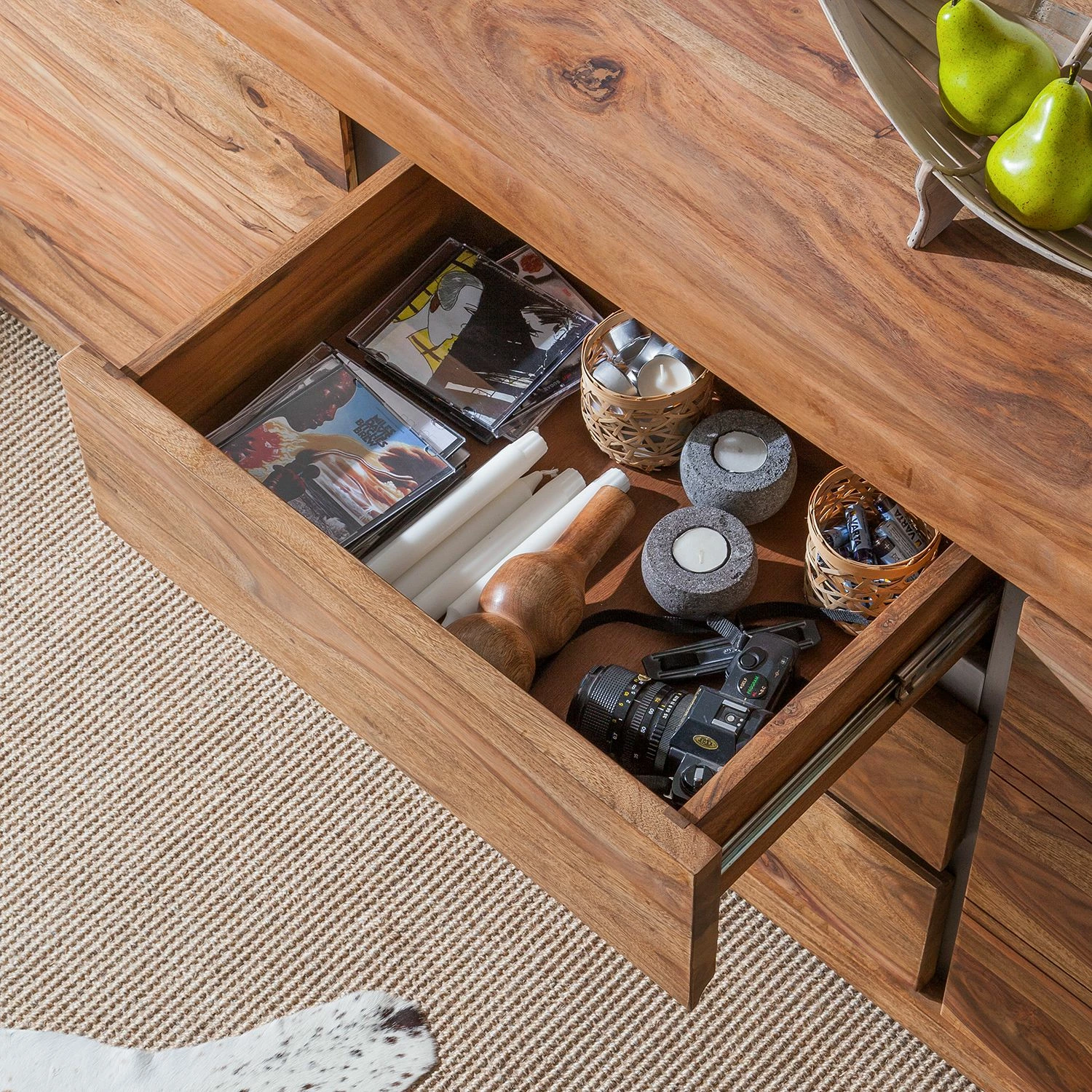 Ars Natura Sideboard Tapurah - Sheesham massiv – Bild 5