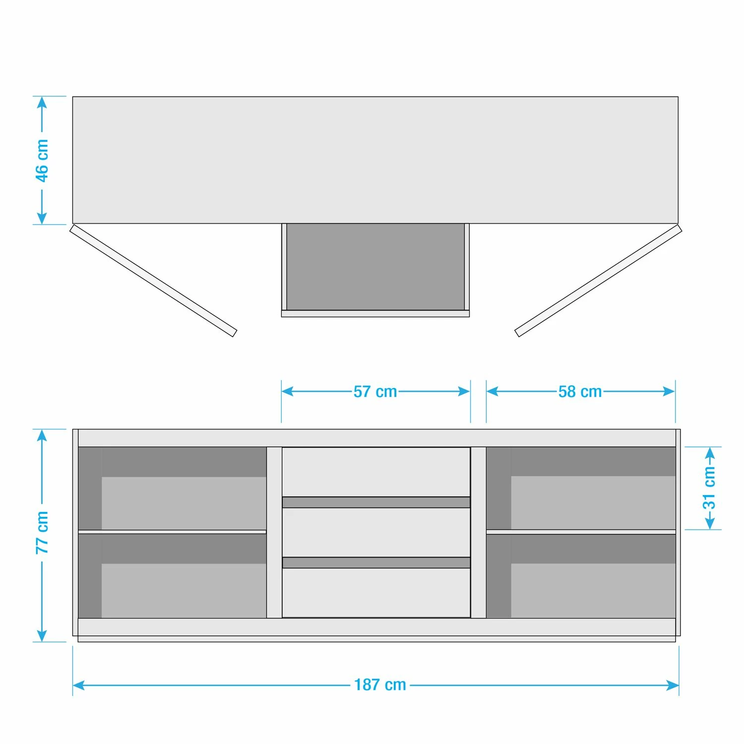 Ars Natura Sideboard Tapurah - Sheesham massiv – Bild 14