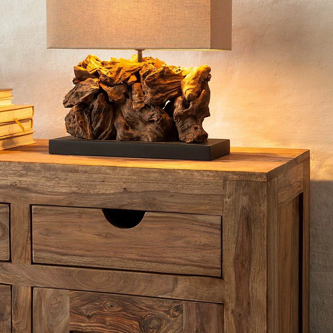 Wolf-Möbel Sideboard Yoga II - Sheesham massiv - Natur – Bild 12