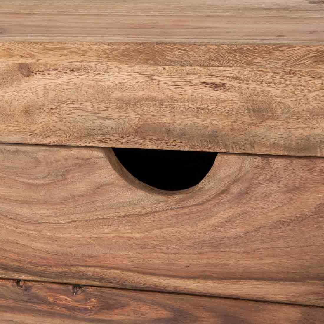 Wolf-Möbel Sideboard Yoga II - Sheesham massiv - Natur – Bild 9